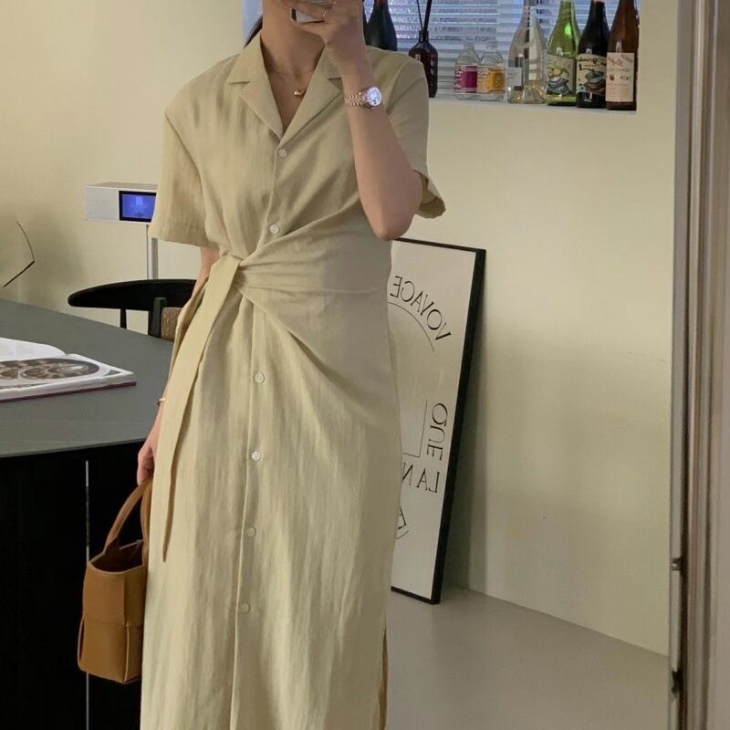 【dress】レトロシャツワンピース G20072