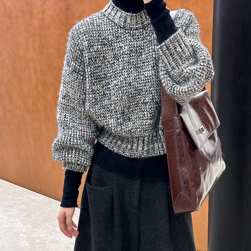 【tops】ニットトップス Q6965