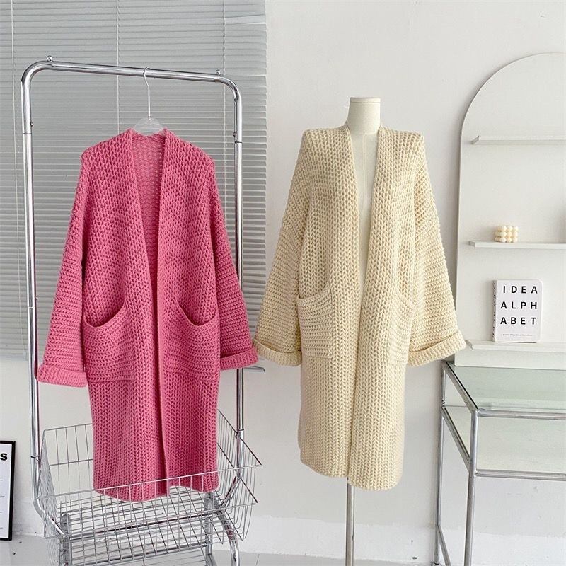 【outer】ロング丈ニットカーデ　M26831