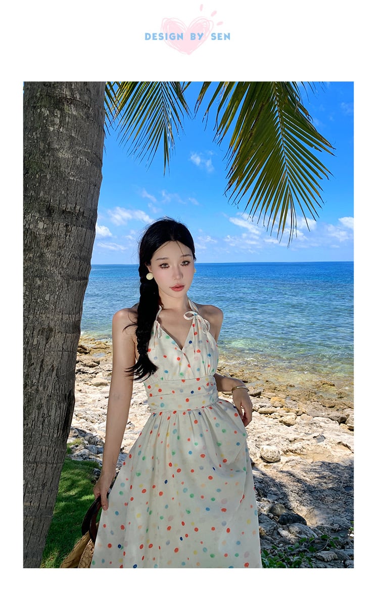 【dress】ホルターネックワンピース　M25231