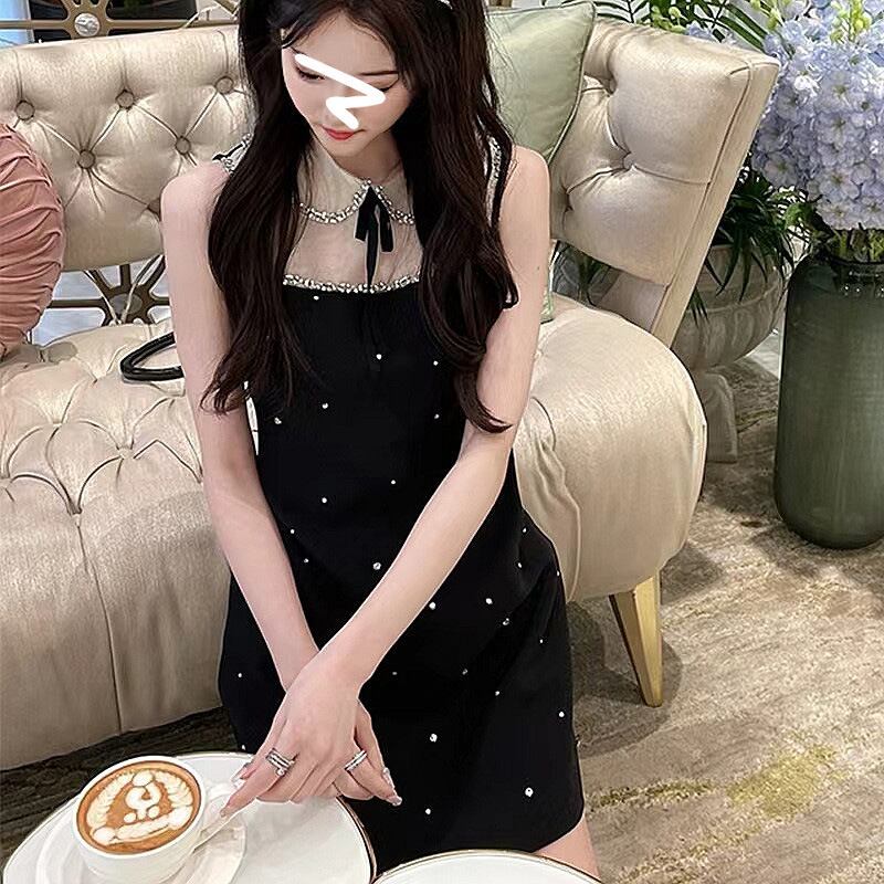 【dress】ビジューノースリーブワンピース　M30039