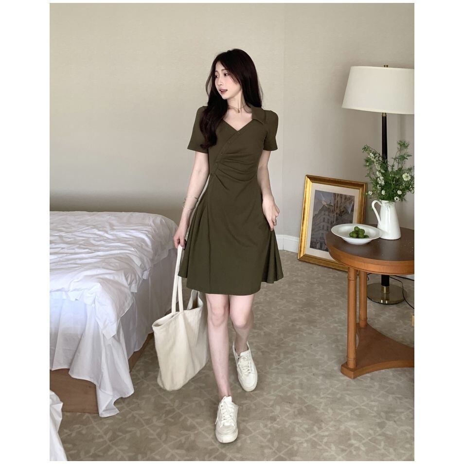 【dress】POLOネックワンピース G20433