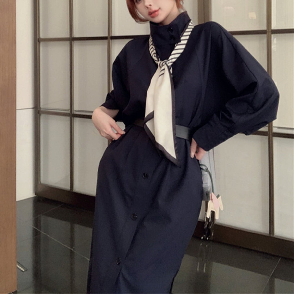 【dress】トレンチワンピース　N2739