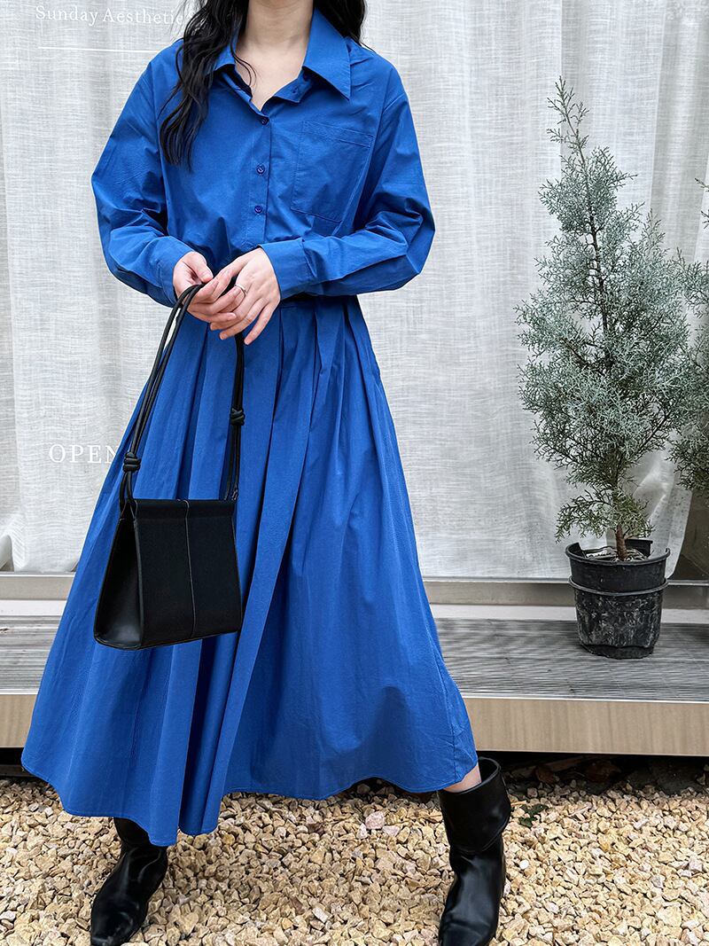 【dress】ポロネックシャツワンピースワンピース　N2966