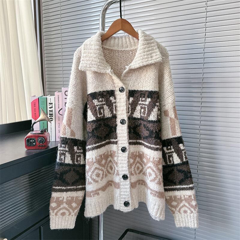 【outer】ニットカーデ　M28354