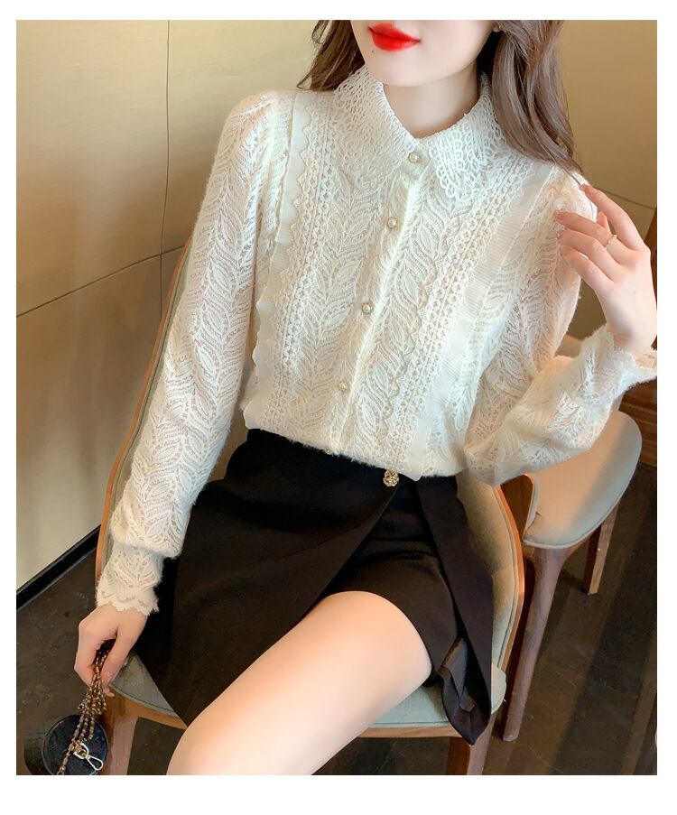 【tops】レースシャツトップス　M29265