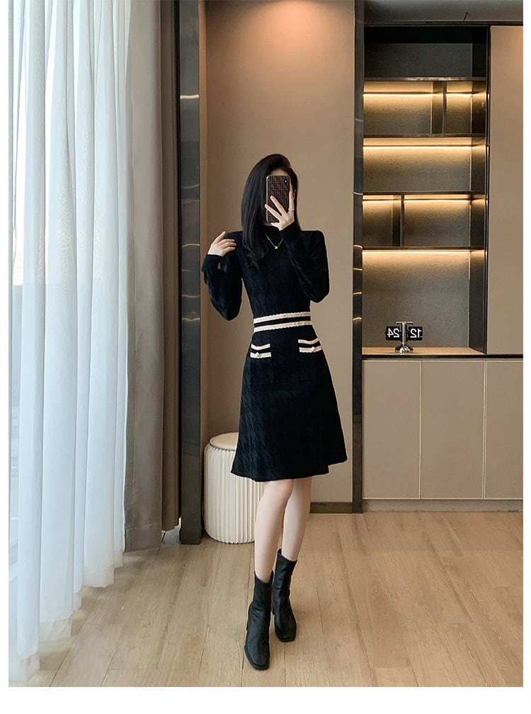 【dress】ニットワンピース　M25422