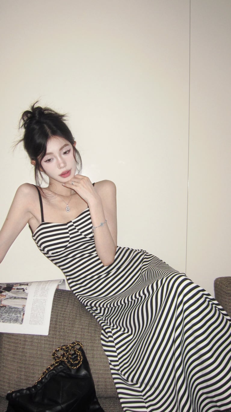 【dress】バックレスキャミワンピース　M24122
