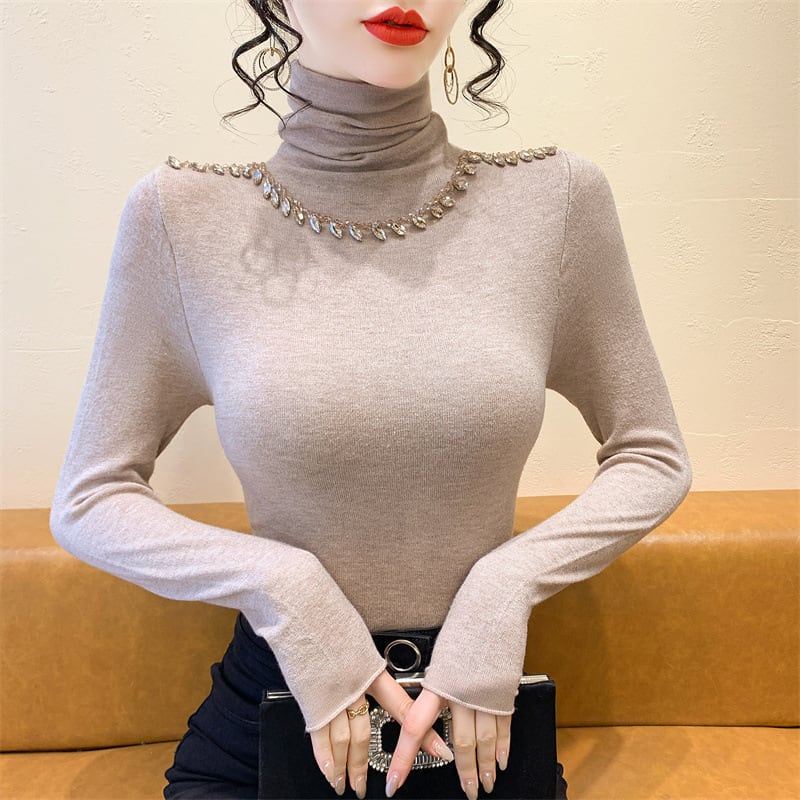 【tops】ビジューニットトップス　M27731