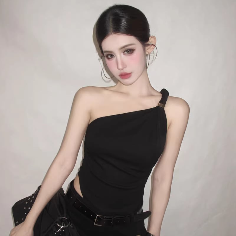 【tops】ワンショルダーキャミソール Q8269