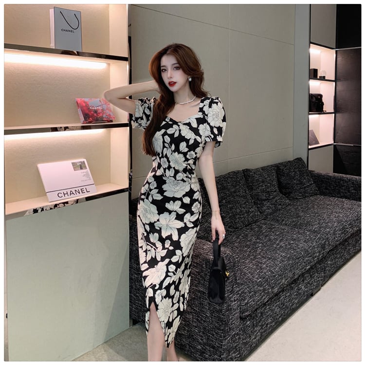 【dress】花柄ワンピース　M24974