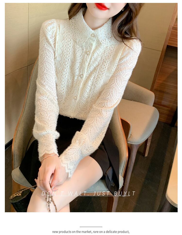 【tops】レースシャツトップス　M29265