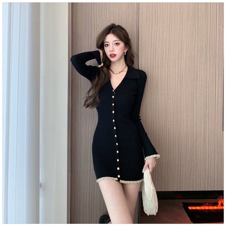 【dress】ニットワンピース　M25399