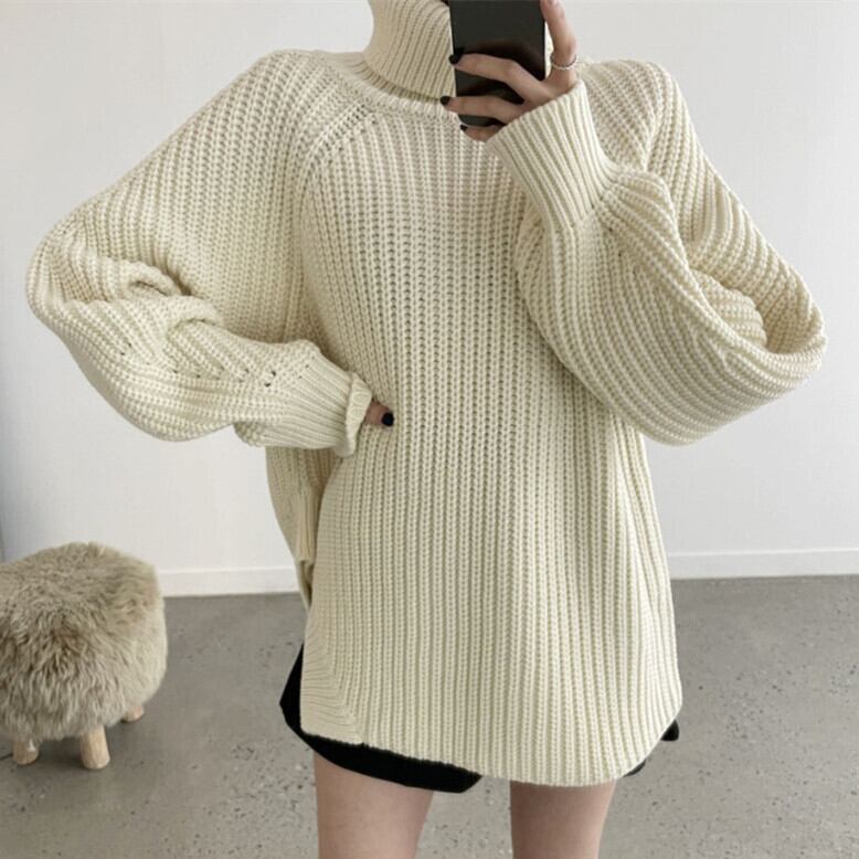【tops】ハイネックニットセーター　M27577
