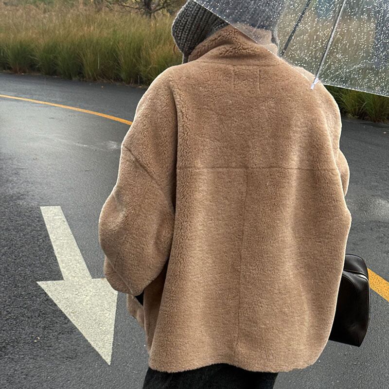 【outer】ハイネックボアコート Q7266