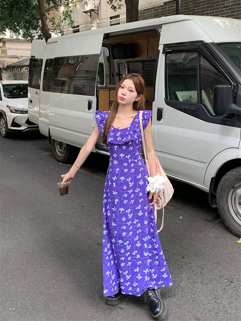 【dress】花柄ワンピース　M24838