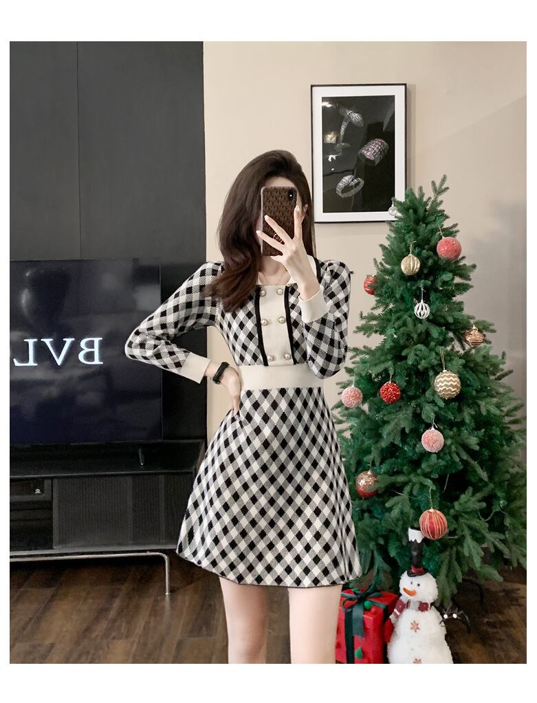 【dress】ニットワンピース　M25467