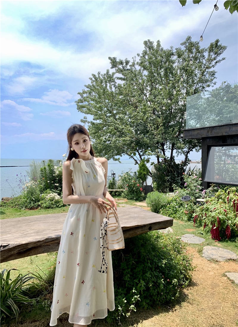 【dress】ホルターネックワンピース　M25304