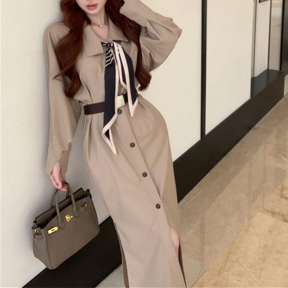 【dress】トレンチワンピース　N2739