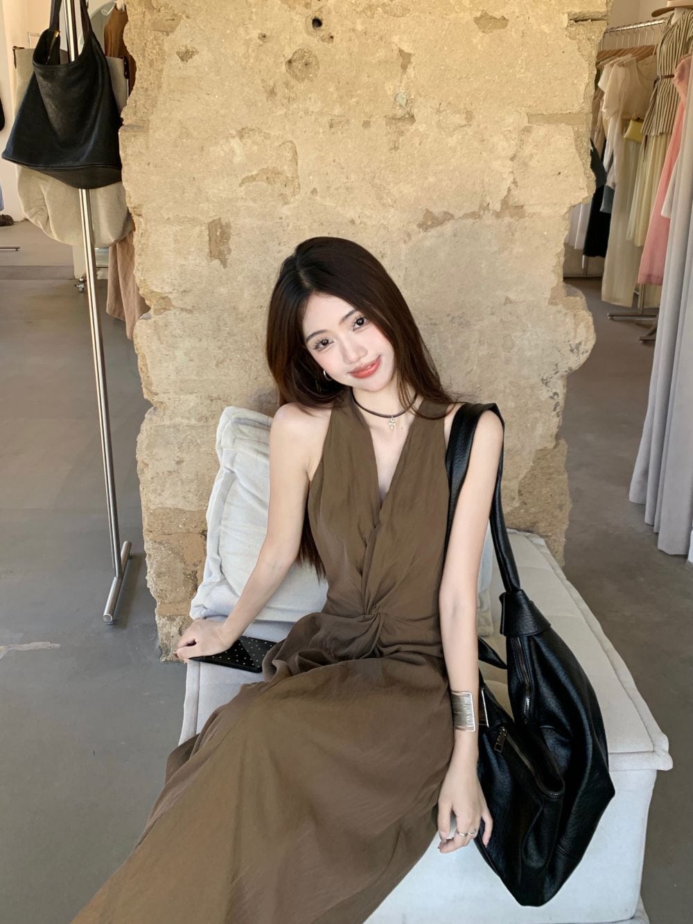 【dress】ロング丈ワンピース　M24826
