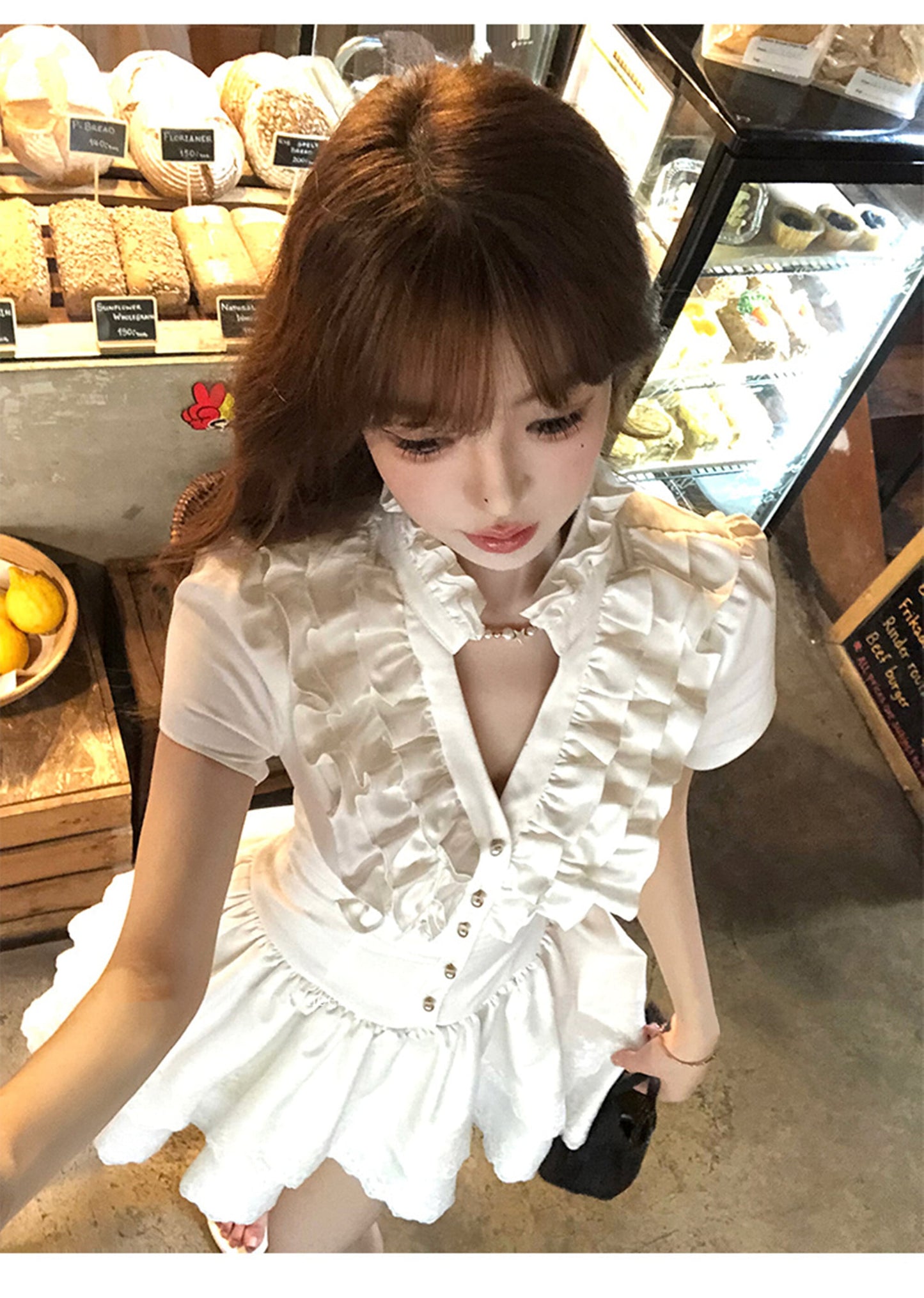 【dress】フリルミニワンピース　M30795