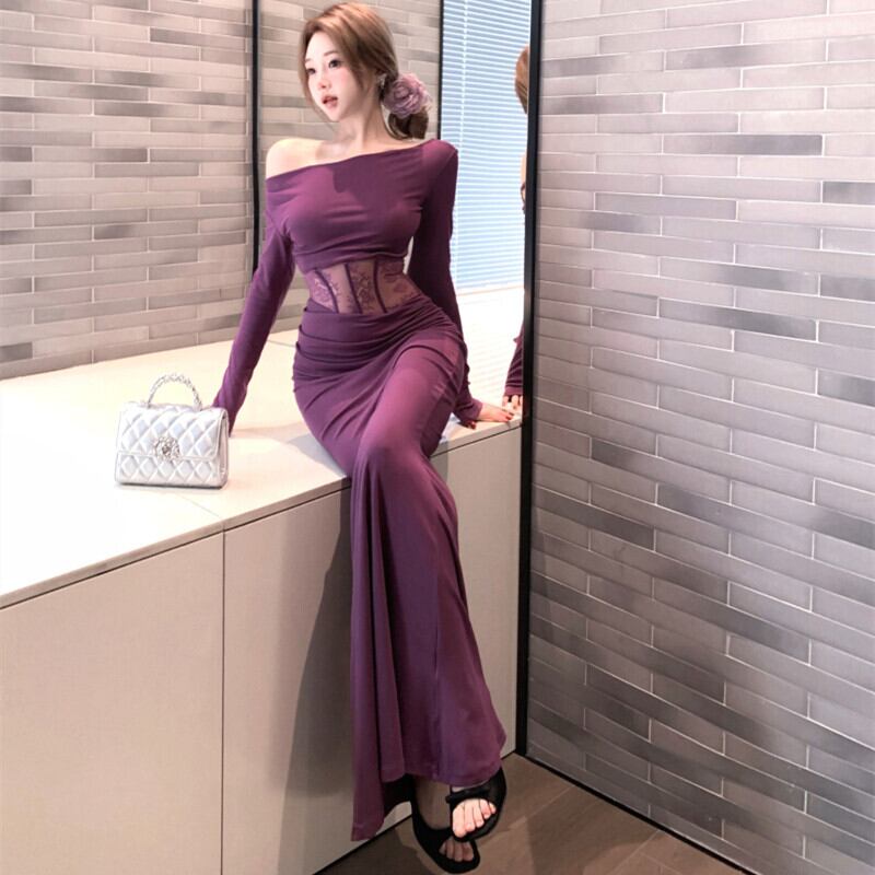 【dress】ドッキングマーメイドワンピース　M29502