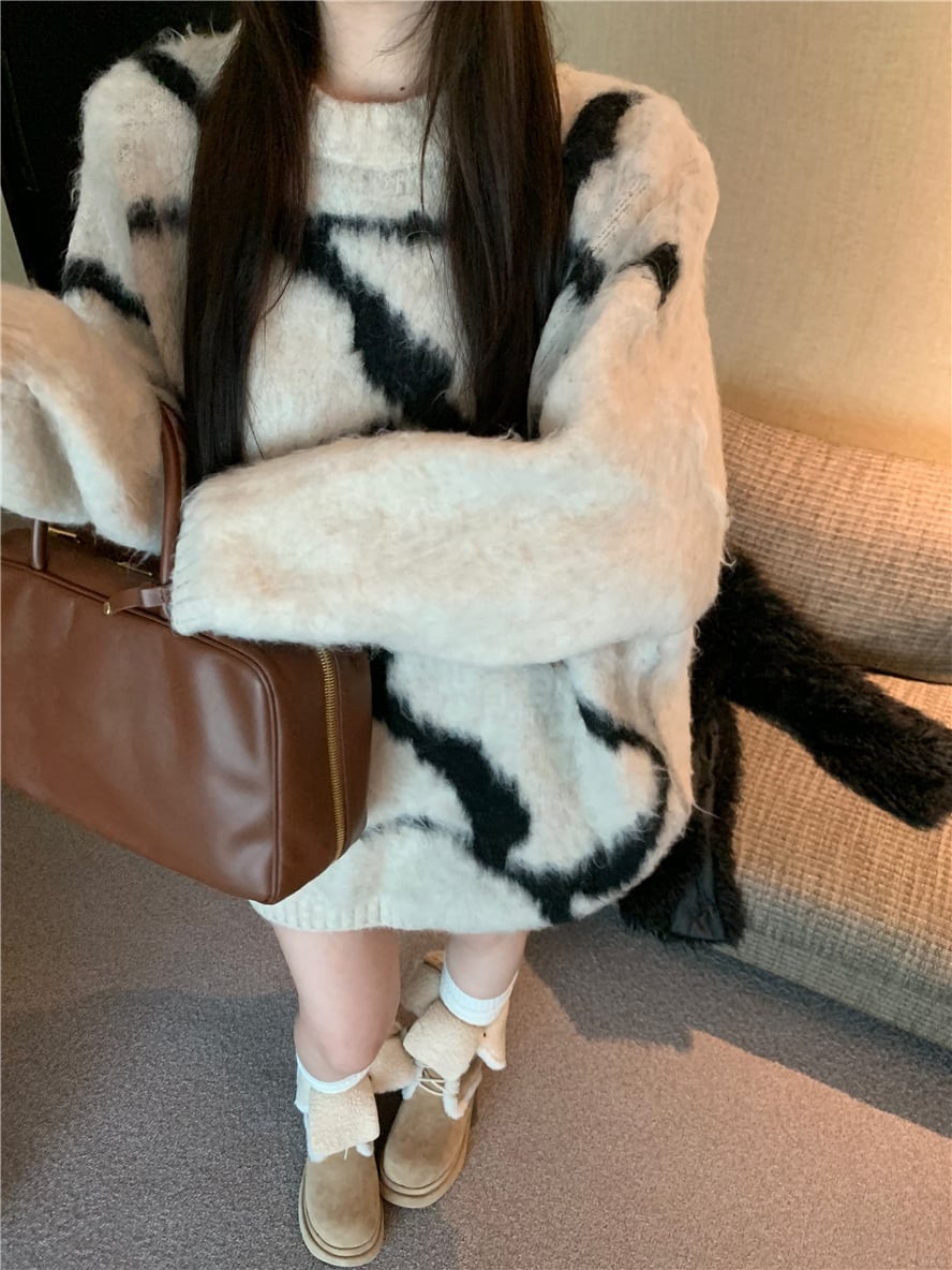 【tops】クルーネックニットセーター　M27930
