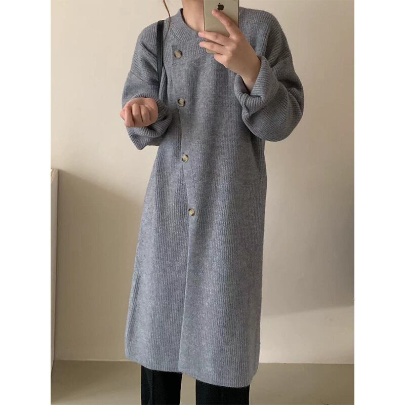 【outer】ロング丈ニットカーデ　M18818