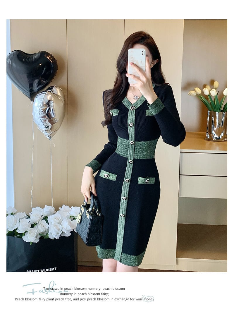 【dress】ニットワンピース　M28392