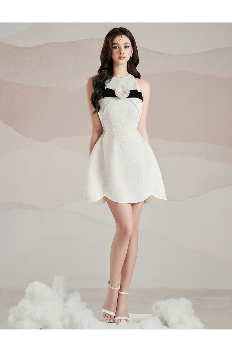 【dress】ノースリーブAラインワンピースF7205