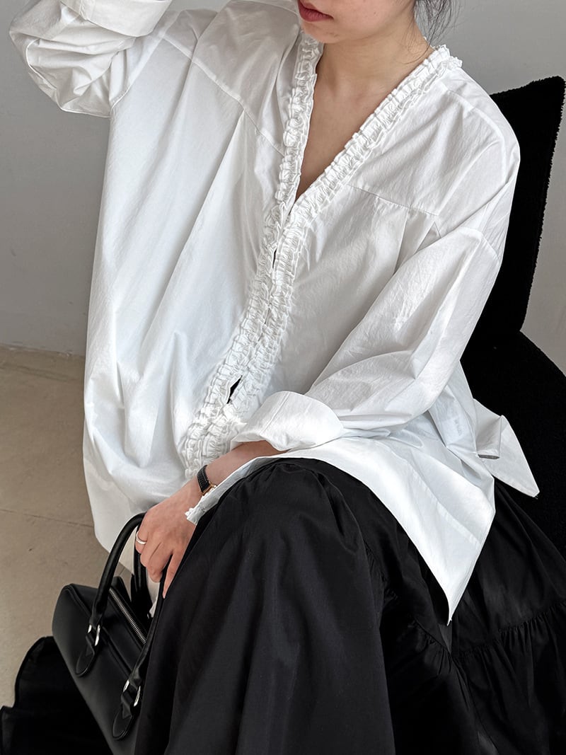 【tops】2WAYギャザーフリルトップス　N2989