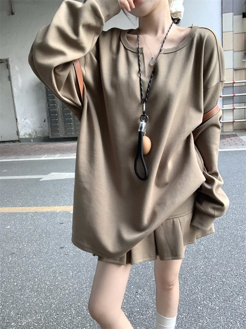 【set】プルオーバー×スカートセット　M26155