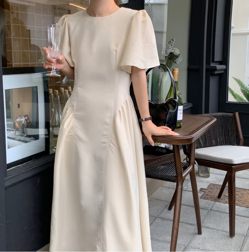 【dress】無地ワンピース　M24048