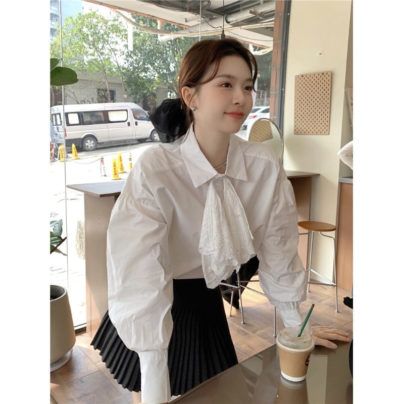 【tops】シャツブラウス　M29859