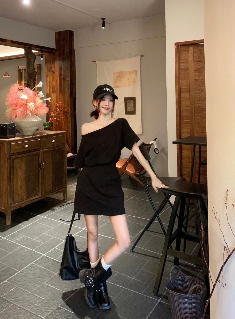 【dress】オフショルダーワンピース　M24895