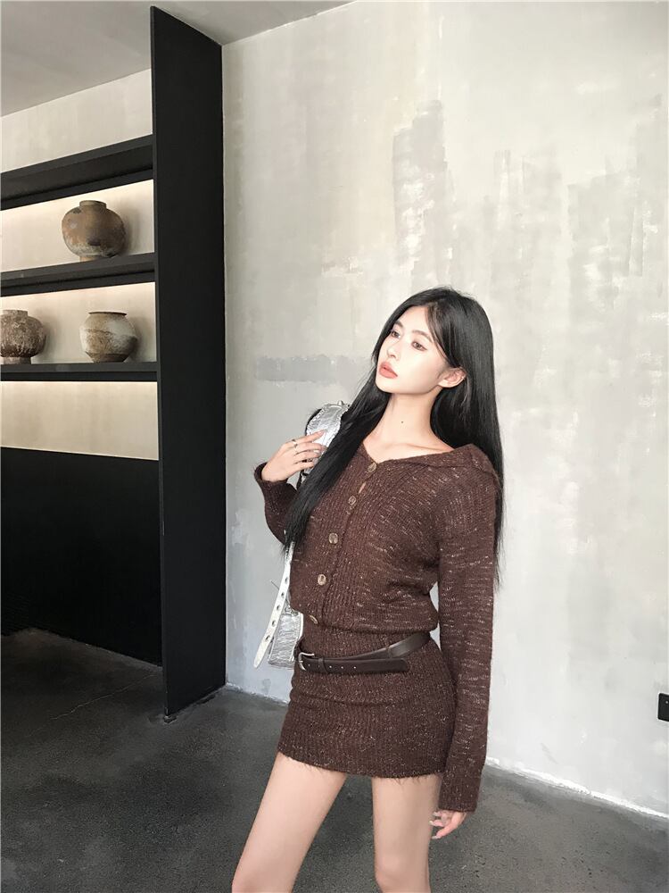 【dress】ニットワンピース　M28335