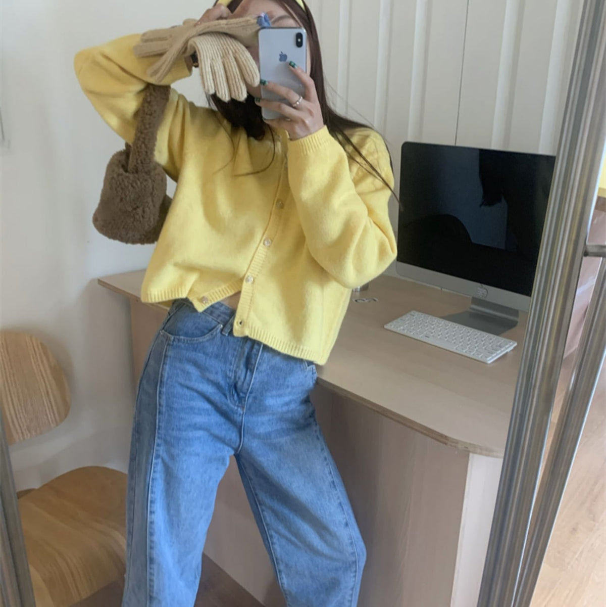 【outer】ニットカーデ　M27233