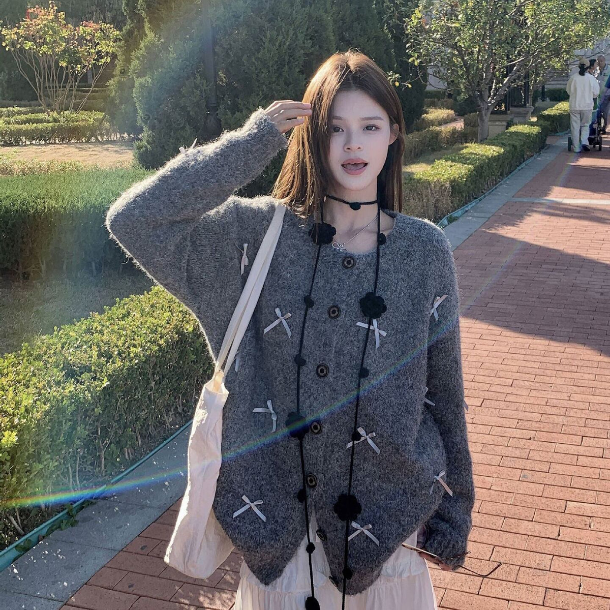【outer】ニットカーデ　M27985