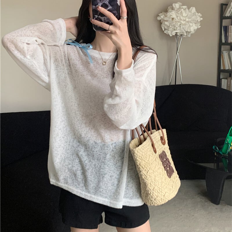 【tops】長袖Tシャツ　M25268