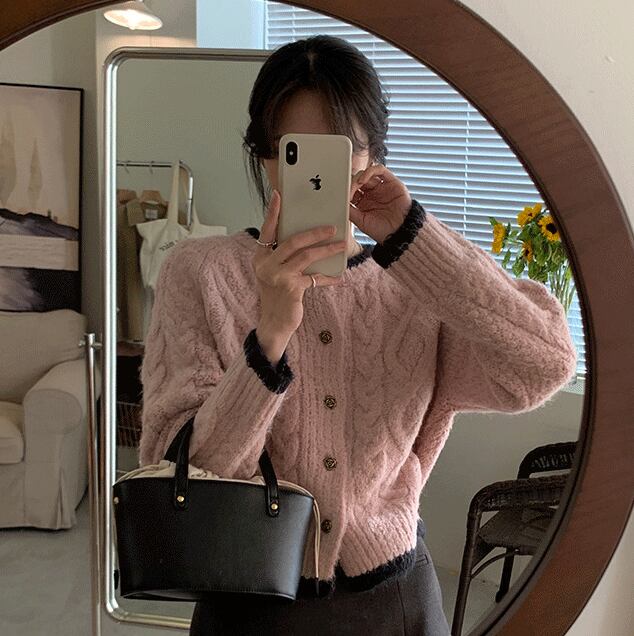 【outer】ニットカーデ　M27232