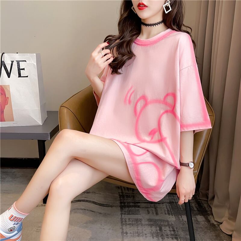 【tops】スウィート韓流スタイルトップス合わせやすいINS風Tシャツ G6704