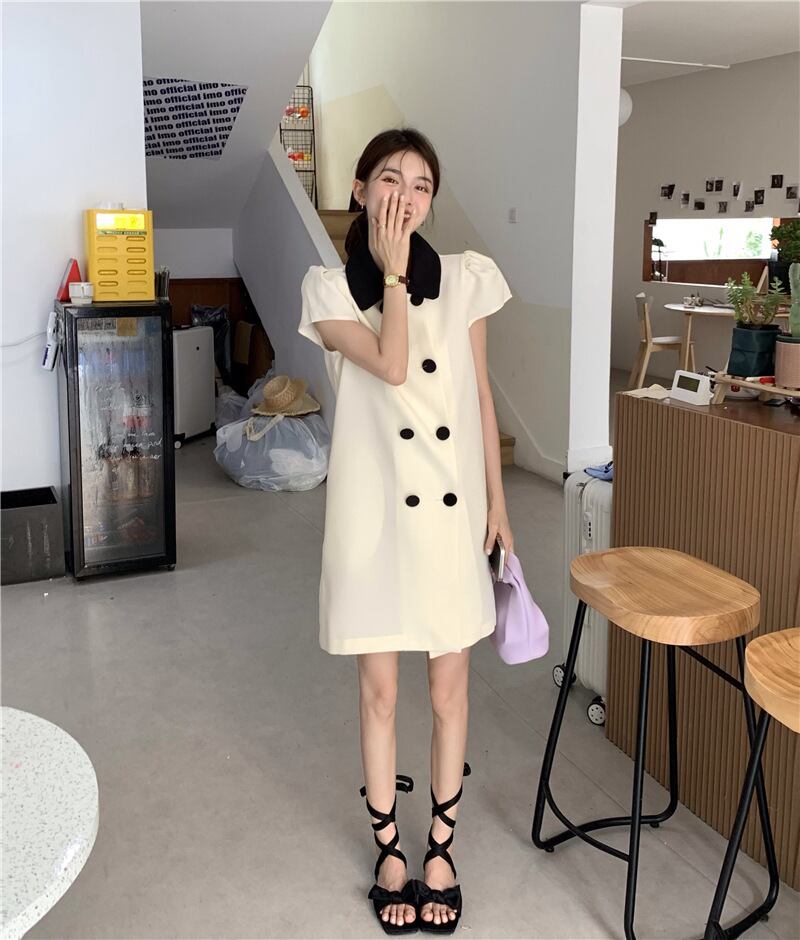 【dress】パフスリーブワンピース G20505