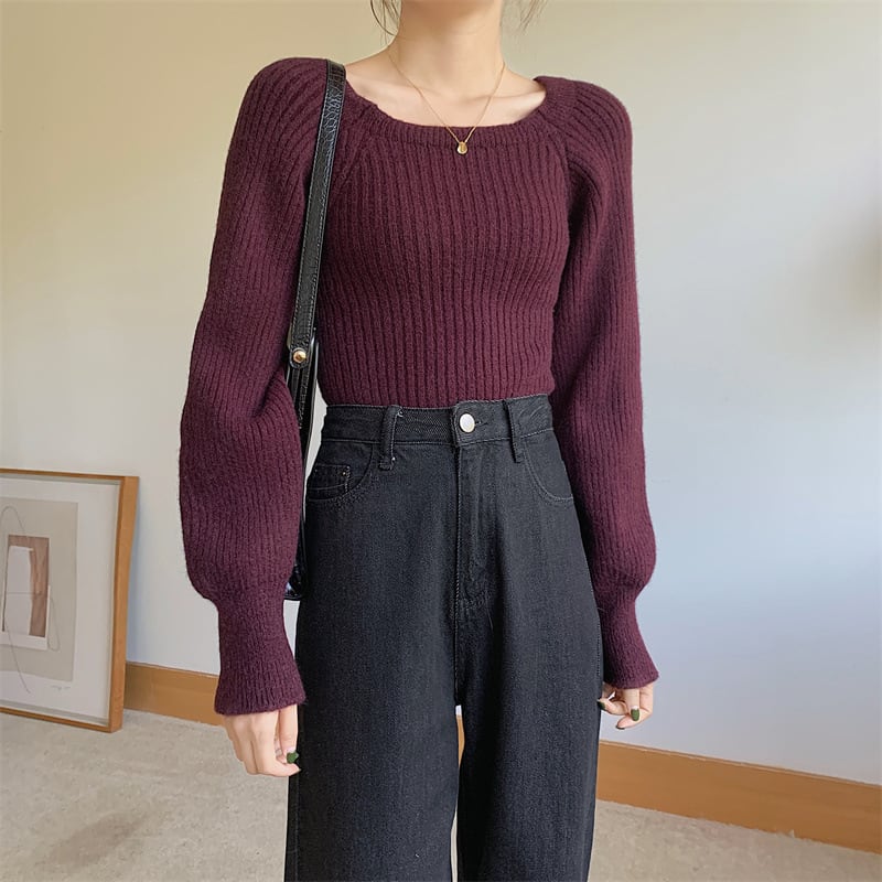 【tops】ニットトップス　M27328