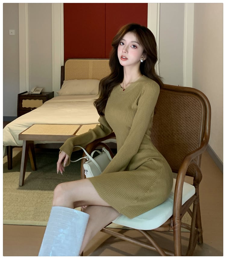 【dress】ニットワンピース　M25361