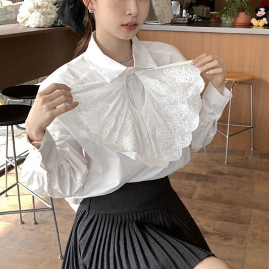 【tops】シャツブラウス　M29859