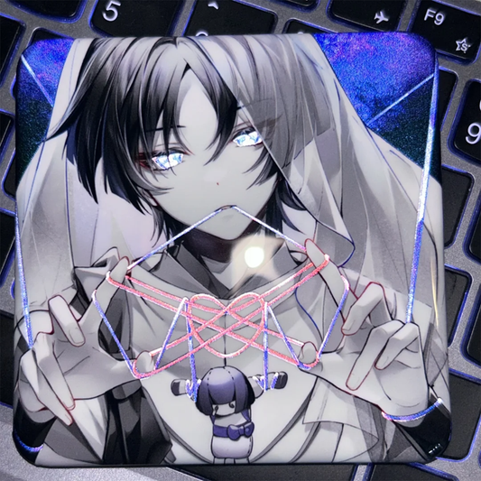 【GOODS】原神 放浪者 スカラマシュ  正方形 円形 缶バッジ Q2541