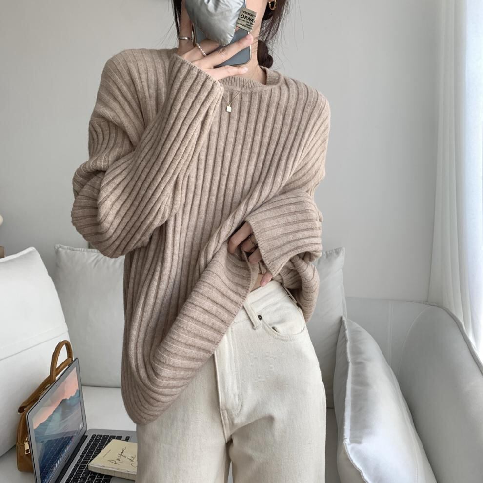 【tops】ニットプルオーバー　M19007