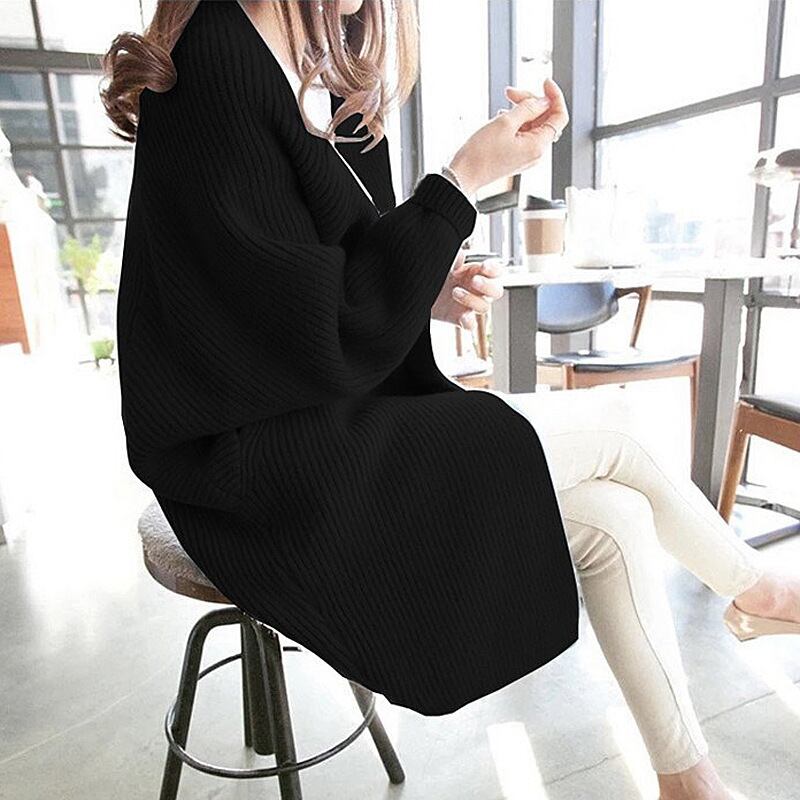 【outer】ロング丈ニットカーデ　M19027