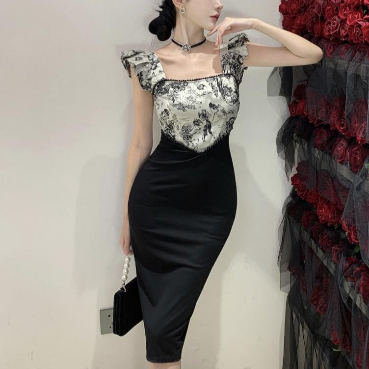 【dress】切り替えデートワンピース　M22208
