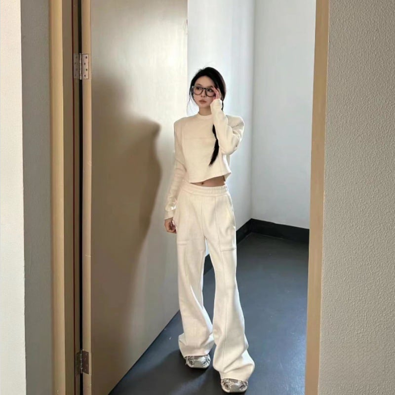 【set】薄手パーカー+ガウチョパンツ２点セットG20340